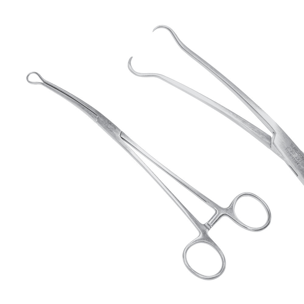 Щипцы зубчатые Skene 24 см, загнутые в сторону, J-20-297 Днепр - изображение 1