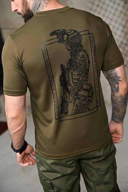 Тактическая потоотводящая Футболка Дева 7.62 олива  ПП7813 Одесса - изображение 4