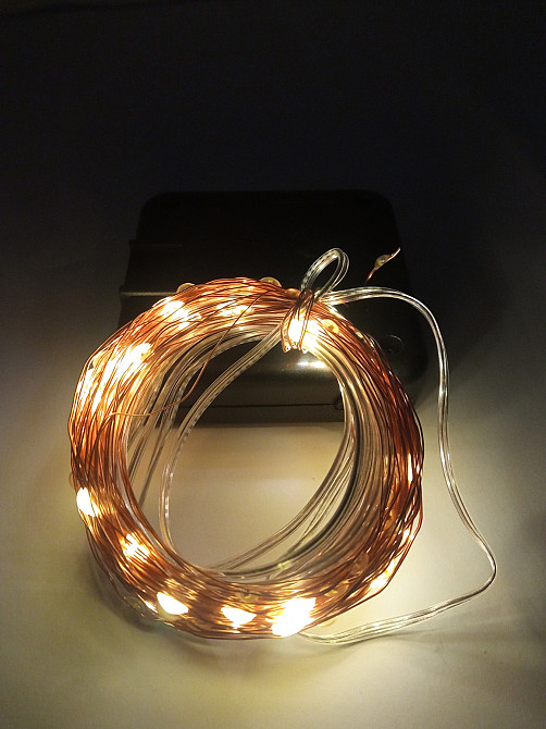 Гірлянда Дротик 100Led 10м на сонячній панелі без підставки 17909 Луцьк - фото 2