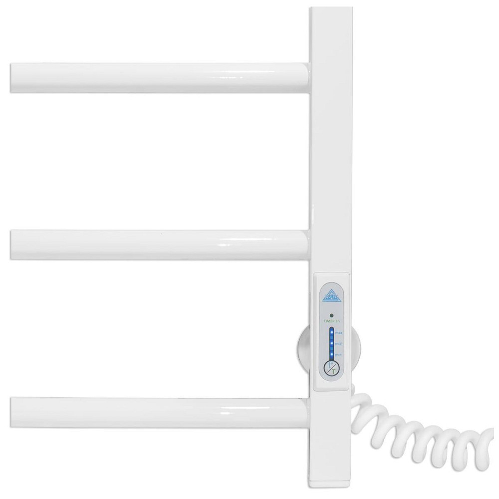 Електрична рушникосушка Laris Зебра Альфа ЧК8 500Х800 Е білий, праве підключення Київ - фото 5