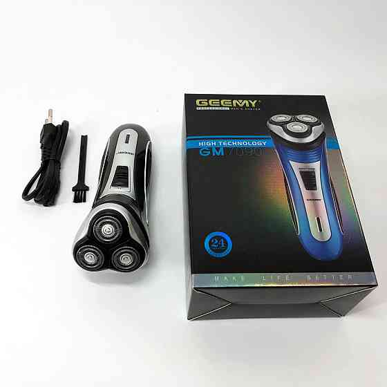 Портативная профессиональная бритва GEEMY GM-7090, Триммер для стрижки бороды аккумуляторный JC-86 Львов