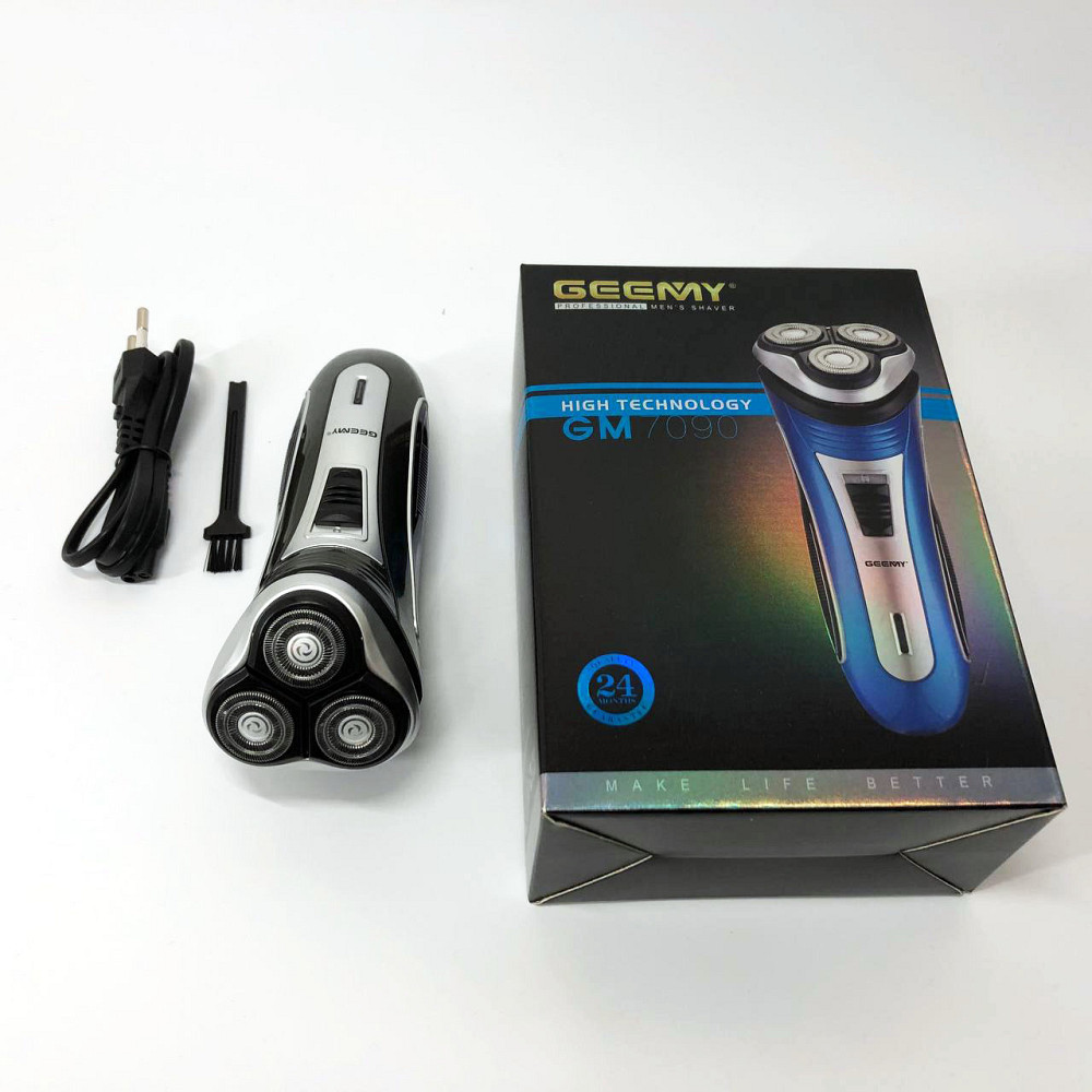 Портативная профессиональная бритва GEEMY GM-7090, Триммер для стрижки бороды аккумуляторный JC-86 Львов - изображение 4