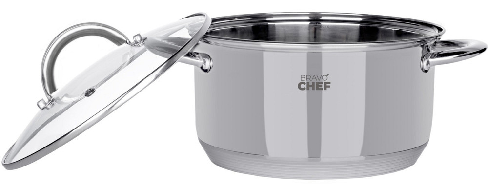 Кастрюля Bravo Chef 20 см (3.6 л) с крышкой (6720869) Киев - изображение 2