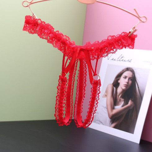 Труси з розрізом червоні унісекс - розмір універсальний, резинка до 102см Київ - фото 1