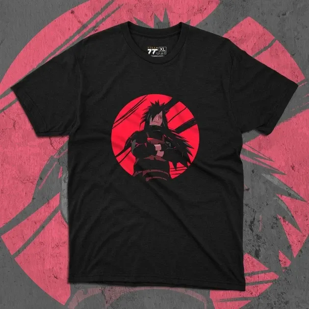 Футболка для підлітка хлопчика з принтом Наруто Мадара Розмір 160 Anime10290 Дніпро - фото 1