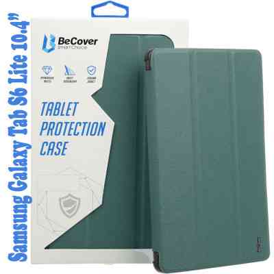 Чохол до планшета BeCover Soft Edge Pencil Mount Samsung Galaxy Tab S6 Lite 10.4 P610/P613/P615/P619 Dark Green (708353) Вінниця