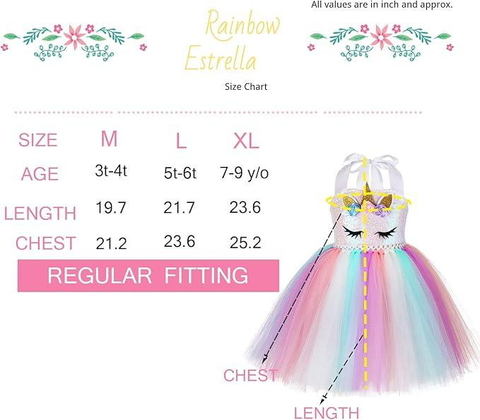 Платье единорога для девочки 7–8 лет праздничное с радужной объемной юбкой, обручем, наряд на день рождения Киев - изображение 7