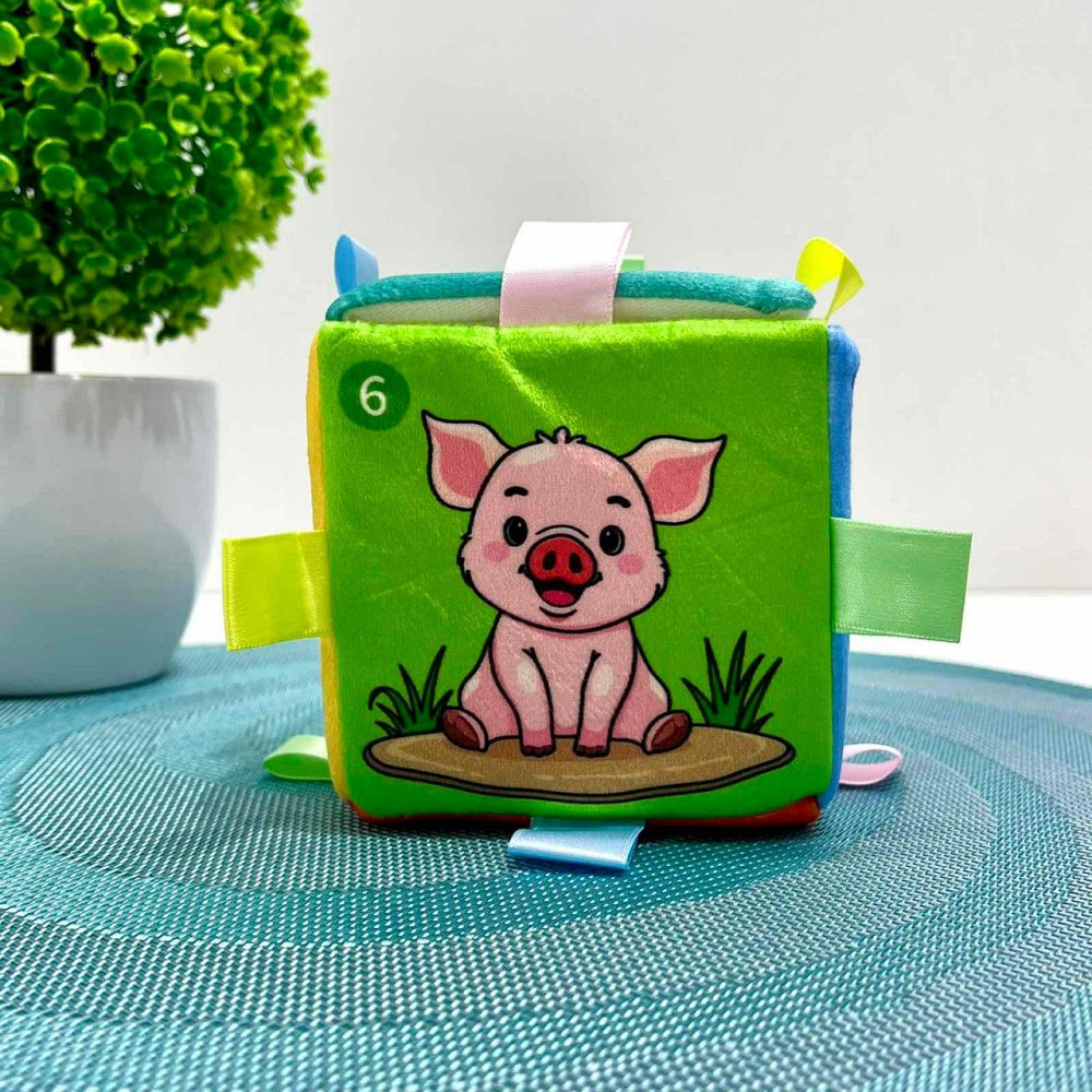 Кубик-крутик Limo Toy навчає тварини звуки вірші пісні українська мова музика світло (HB 0076) Чернигов - изображение 6