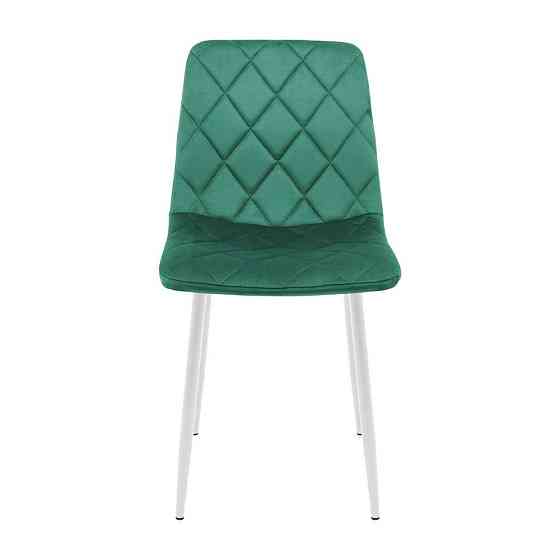 Стілець крісло м'який GarretDesign U Malcolm 26 білі ніжки Зелений Київ