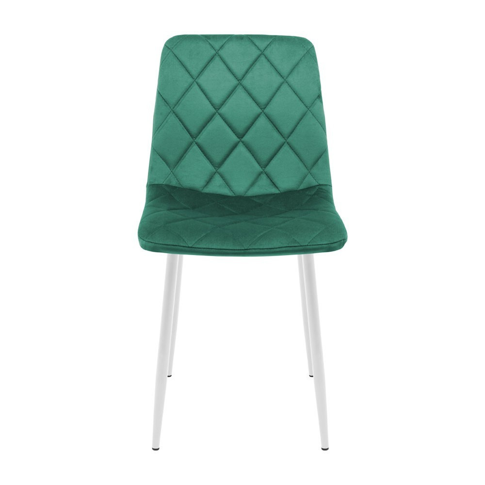 Стул кресло мягкий GarretDesign U Malcolm 26 белые ножки Зеленый Киев - изображение 2