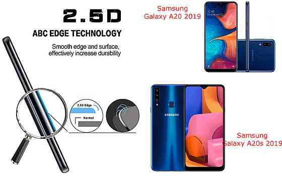 Захисне скло ArmorGlass для Samsung Galaxy A20 2019, Galaxy A20s 2019 – стійке до подряпин та ударів Київ