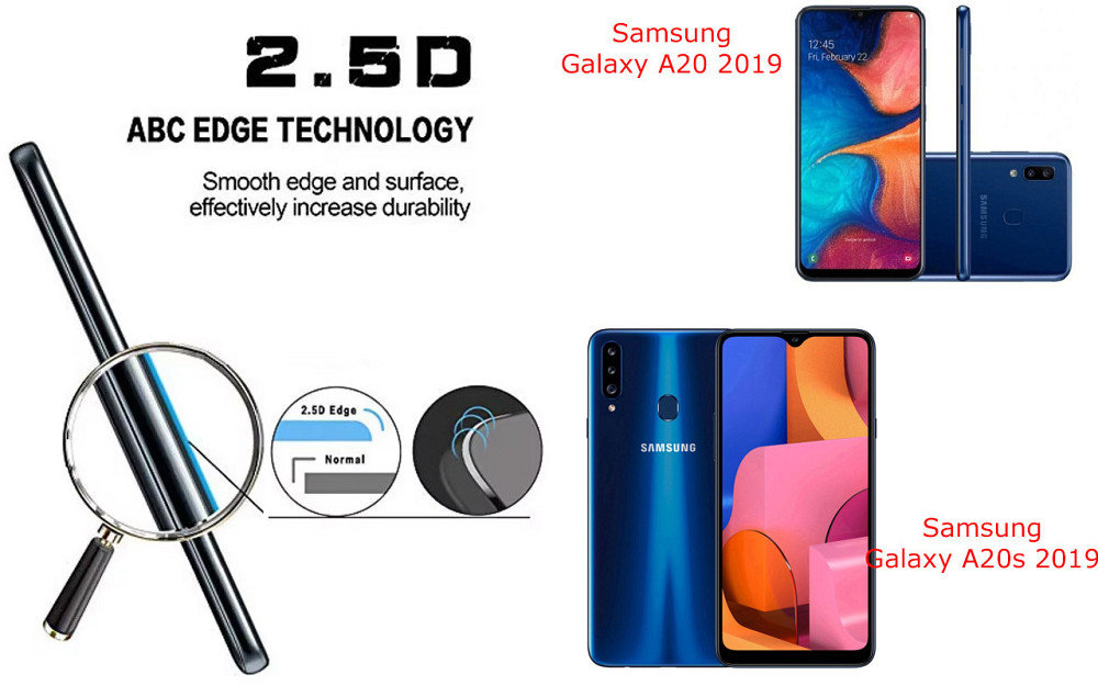 Захисне скло ArmorGlass для Samsung Galaxy A20 2019, Galaxy A20s 2019 – стійке до подряпин та ударів Київ - фото 2