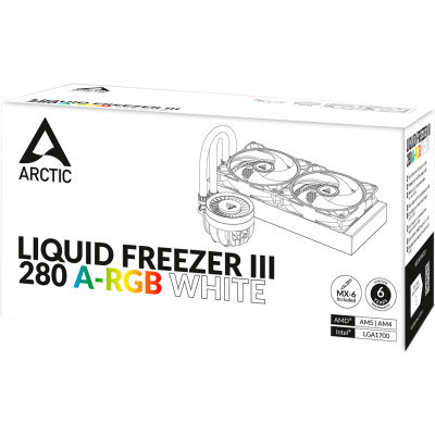 Система жидкостного охлаждения Arctic Liquid Freezer III - 280 A-RGB White (ACFRE00151A) Винница - изображение 7