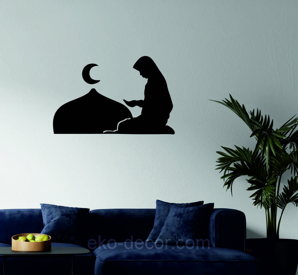 Декоративне настінне Панно «Іслам» Декор на стіну 110*71 см, Чорний Київ - фото 3