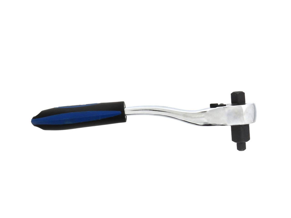 Тріскачка "GeKo" 3в1 (1/4", 3/8", 1/2") вигнута 210 мм Киев - изображение 1