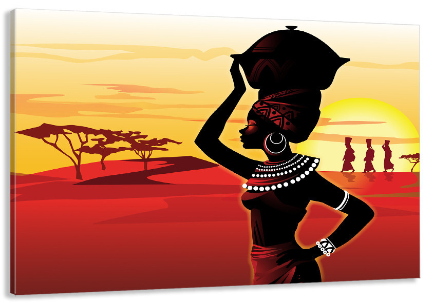 Картина холст в гостиную / спальню  Африканка   MLP_170 50x100 см Киев - изображение 1