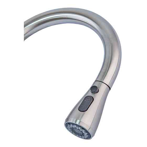 Сенсорный кухонный смеситель с выдвижной лейкой Mixxus LUX-014 из нержавеющей стали (MI6230) Харьков