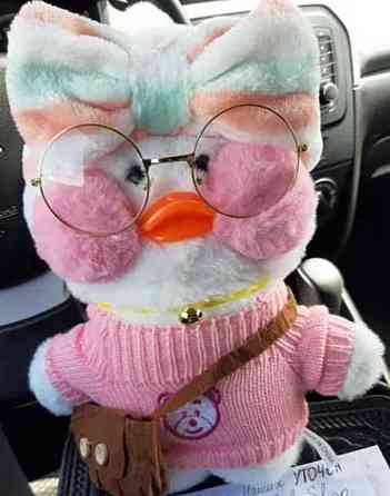 Качка Лалафанфан Уточка в окулярах Каченя LaLafanfan Мягкая Игрушка. Киев