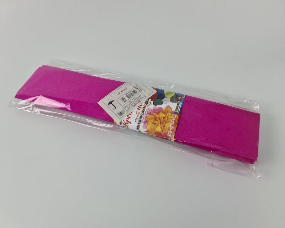 Бумага креповая (гофрированая) малиновая (1 пачка) Харьков - изображение 4