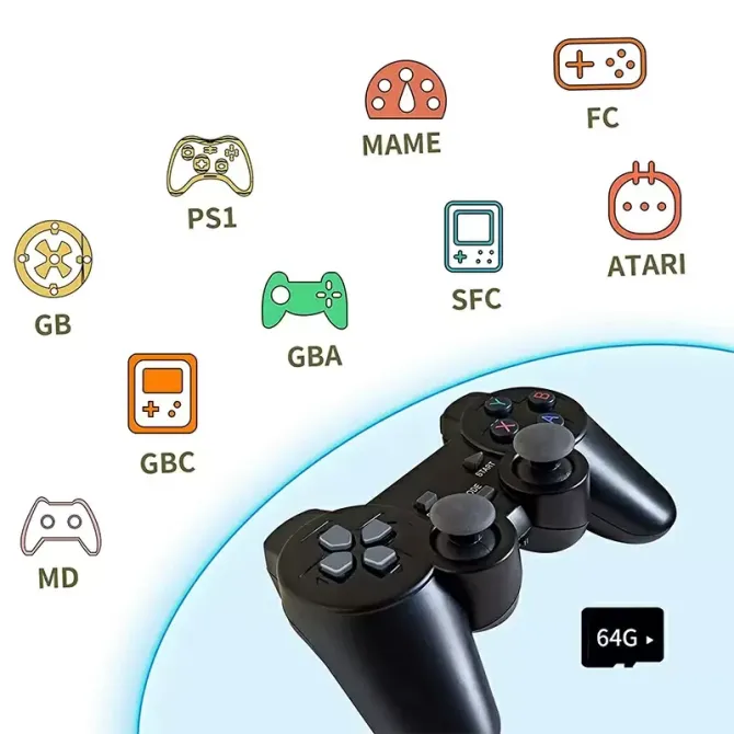 Портативна консоль ігрова приставка Canno M8 Game Stick Lite геймстік з геймпадами Київ - фото 7
