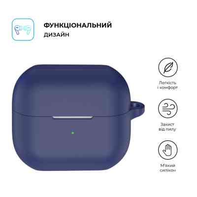 Чохол для навушників Armorstandart Hang Case для Samsung Galaxy Buds 3/3 Pro Dark Blue (ARM79987) Вінниця