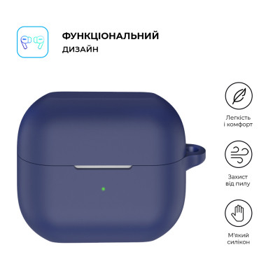 Чехол для наушников Armorstandart Hang Case для Samsung Galaxy Buds 3/3 Pro Dark Blue (ARM79987) Винница - изображение 2