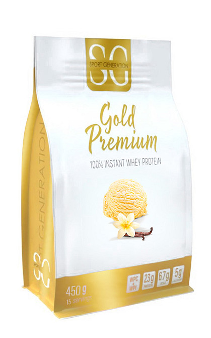 Протеїн Sport Generation Gold Premium 100% Instant Whey Protein 450 g (Vanilla) Луцьк - фото 1
