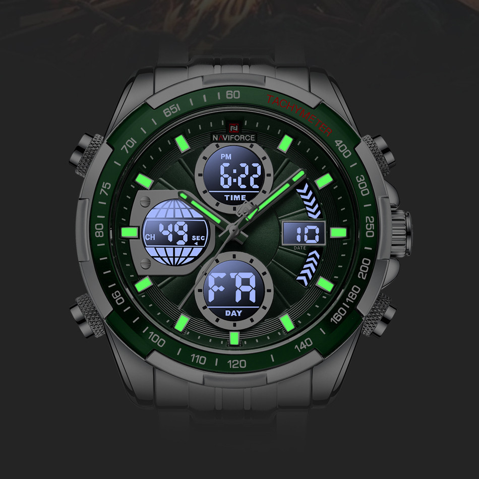 Годинник чоловічий тактичний Naviforce Fly Steel Сріблястий Вінниця - фото 10