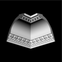 Потолочный плинтус GP-42    70х56х2000mm (подходит для натяжных потолков) Днепр