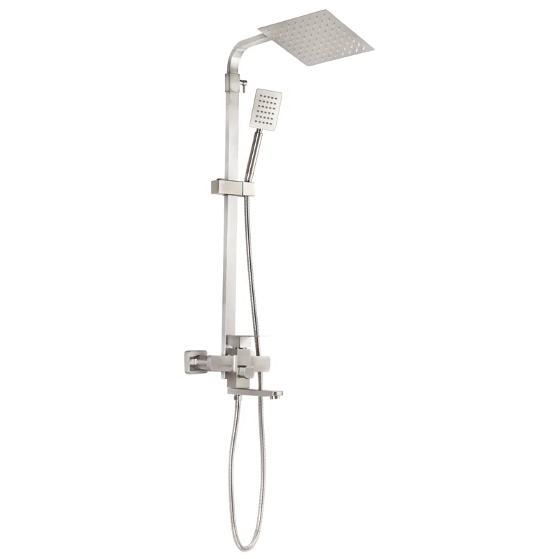 Душевая колонна с смесителем из нержавеющей стали SUS304 Zerix KUB-009-J (ZX3166) с длительным сроком службы Харьков - изображение 1