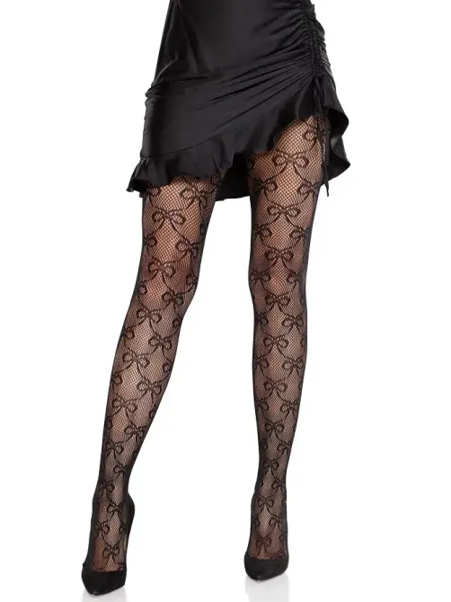 Колготки Leg Avenue Bow Net Tights One Size Львов - изображение 1