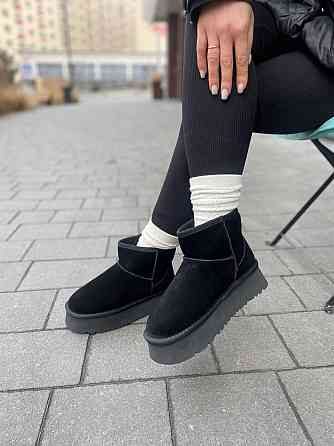 Без бренда Угги жіночі BESSKP -1 чорні (зима, замша натуральна) (5757) 40 Коломия