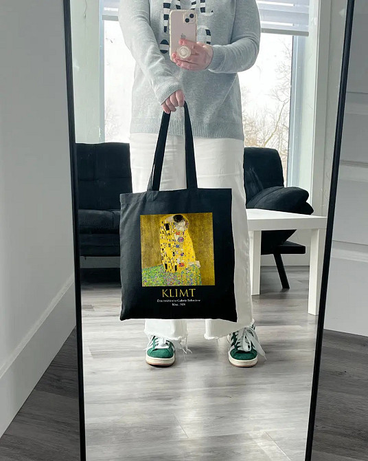 Екошопер BookOpt ВК4064 KLIMT «Поцілунок» Чорний Луцк - изображение 10