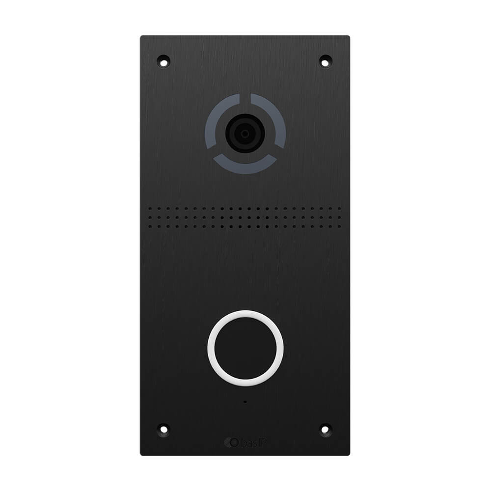 IP панель виклику Bas-IP AV-05FD black з безконтактною кнопокою виклику Київ - фото 1
