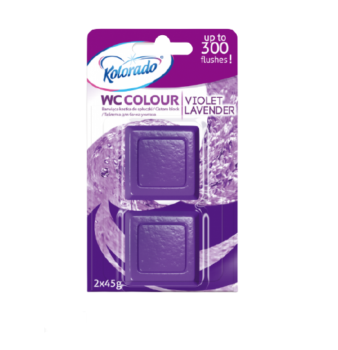 Таблетка для бачка унітазу WC Colour Лаванда фіолетовий 2шт KOLORADO Житомир - изображение 1