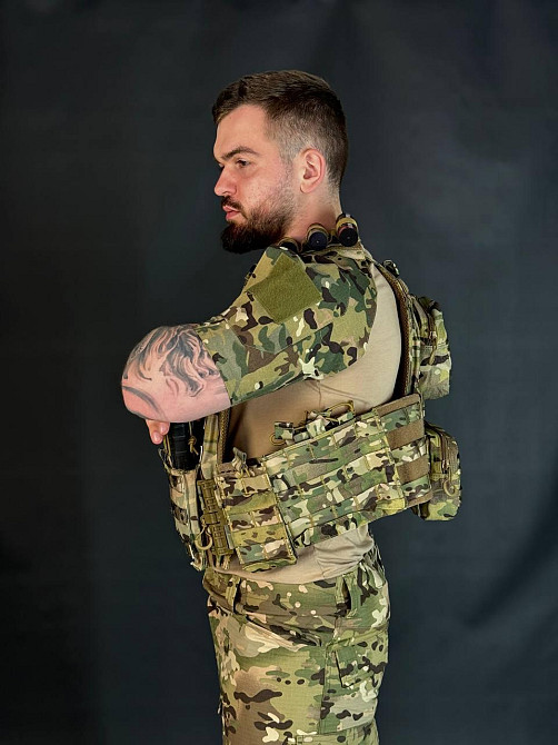 Тактическая плитоноска мультикам Yakeda с итогами тактическая плитоноска бронежилета на системе молли   WAR Львов - изображение 4