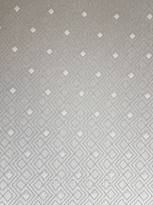 Текстильні шпалери на флізеліновій основі Cador Rasch Textil 086613 сіро-бежевий ромби геометрія абстракція Київ - фото 1