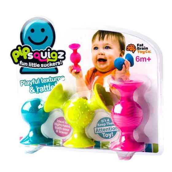 Набір сенсорних брязкалець Fat Brain Toys pipSquigz 3 шт. (F089ML) Харків