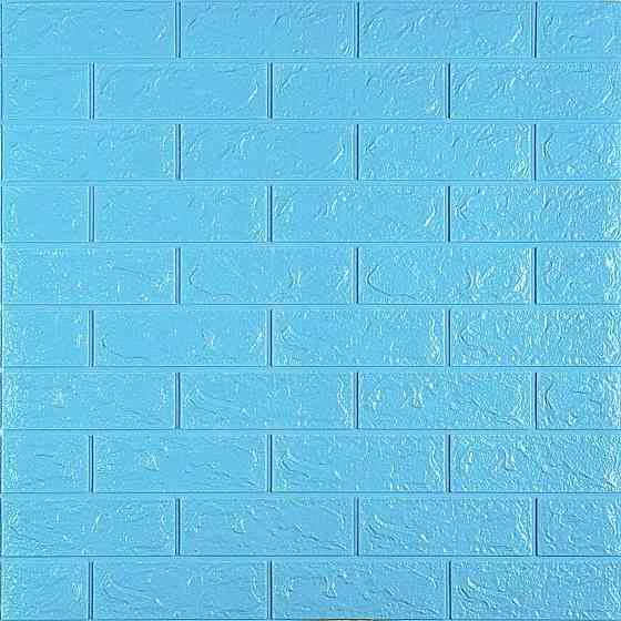 3D панель самоклеющаяся 700x770x5мм кирпич Голубой (005-5) SW-00000297 Киев