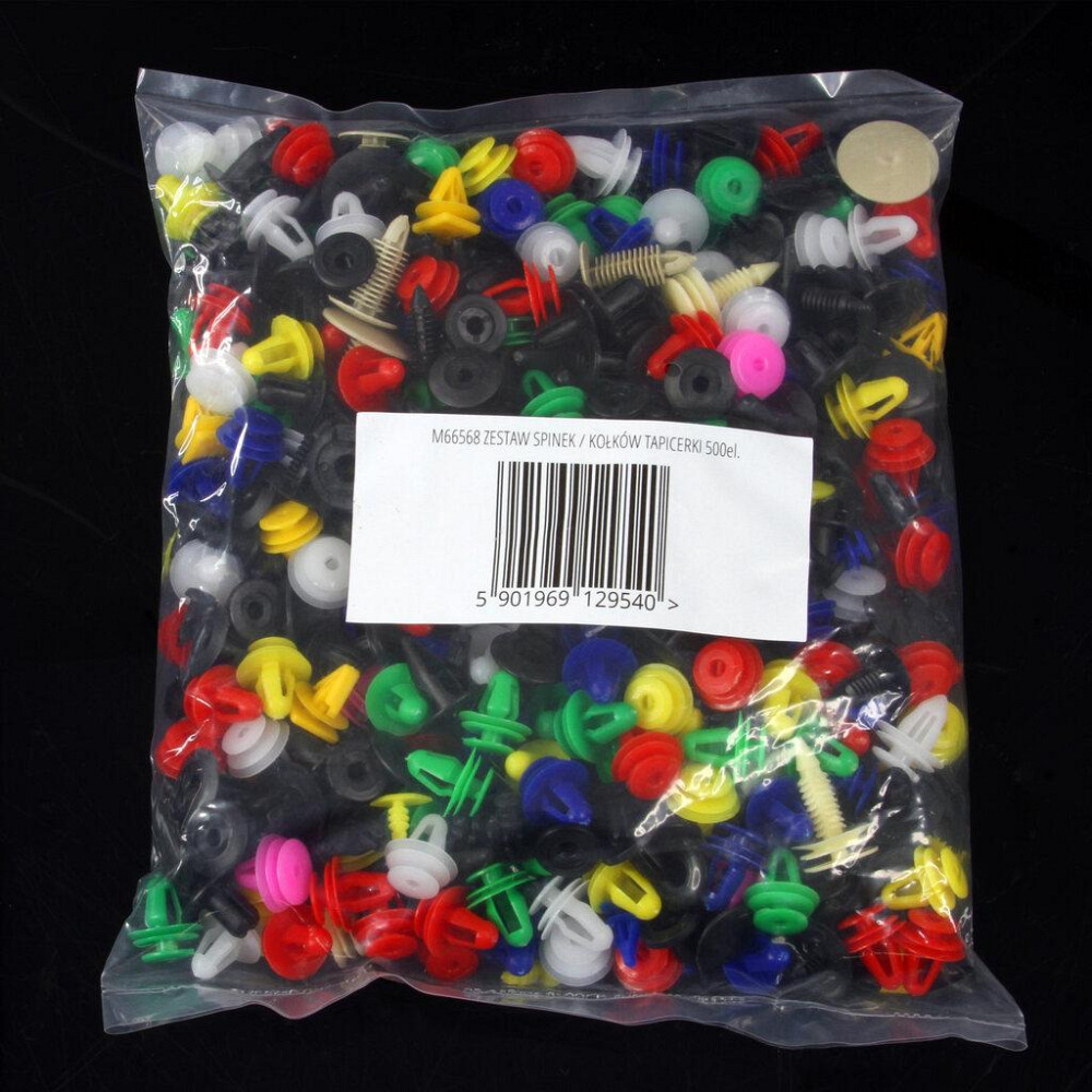 Універсальний набір із 30 видів затискачів, кліпс, штифтів 500 шт Mar-Pol (M66568) Нововолинськ - фото 2