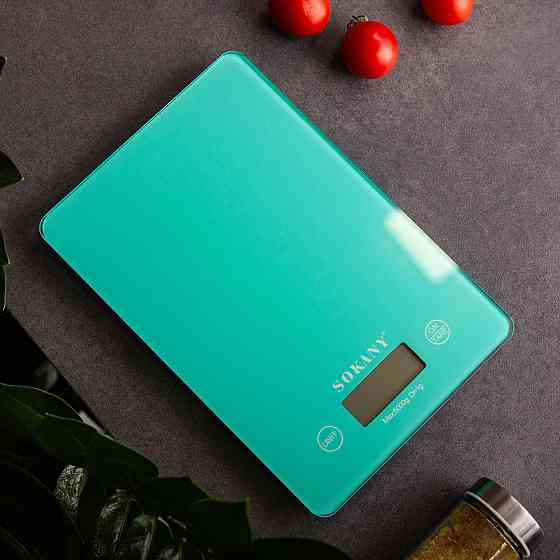Sokany Ваги для кухні Sokany до 5 кг електронні на батарейках Lugi Бірюзовий SK-19027M Коломыя