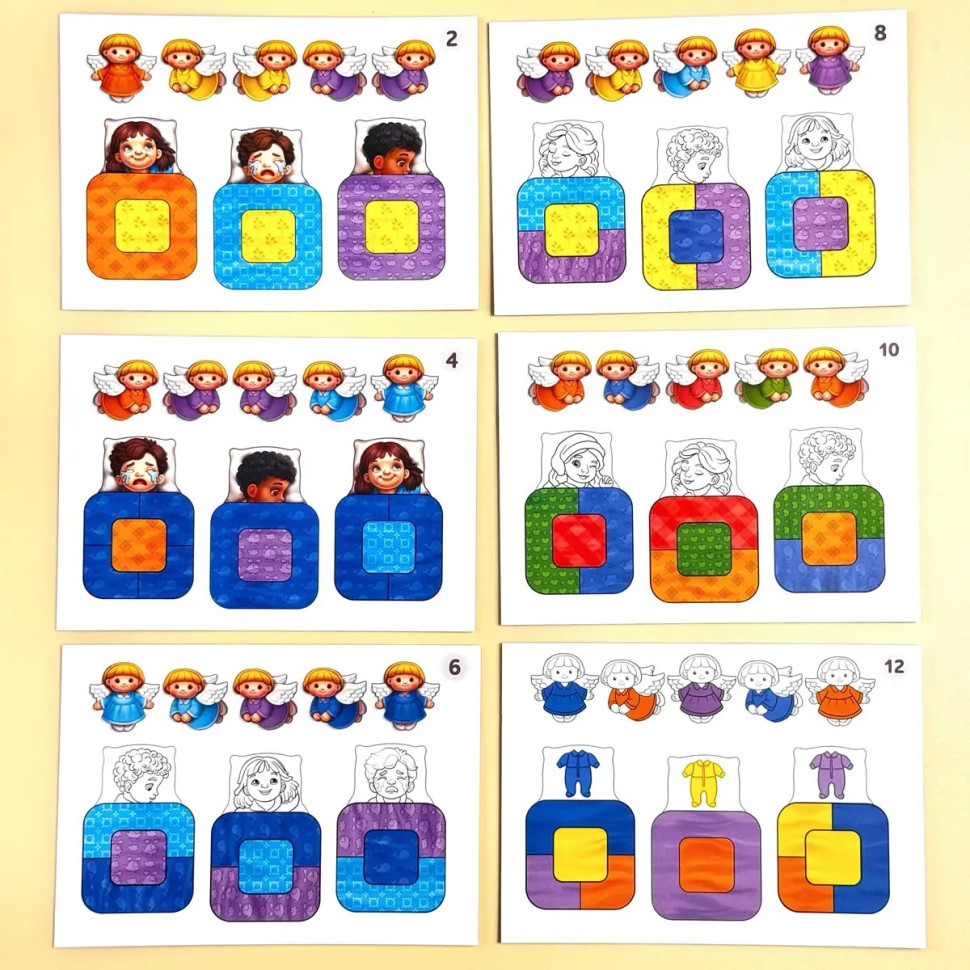 Дидактична гра для дітей "Малюки в ліжечку" PSD303 (ПСД303) Вінниця - фото 9