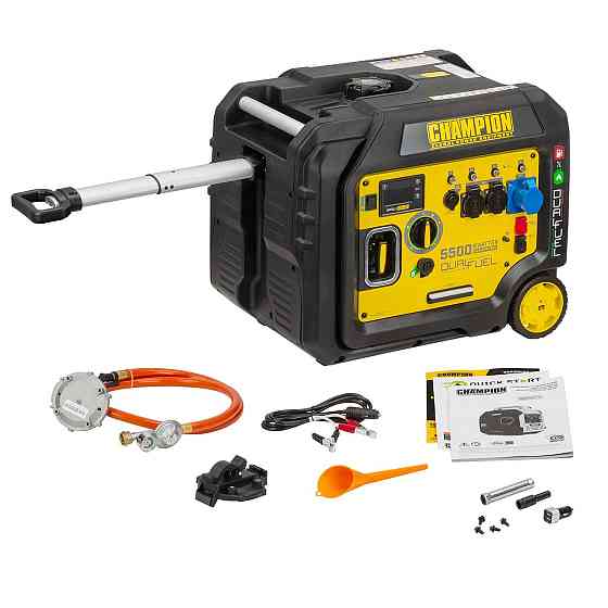 Двопаливний інверторний генератор champion закритого типу 5500вт Київ