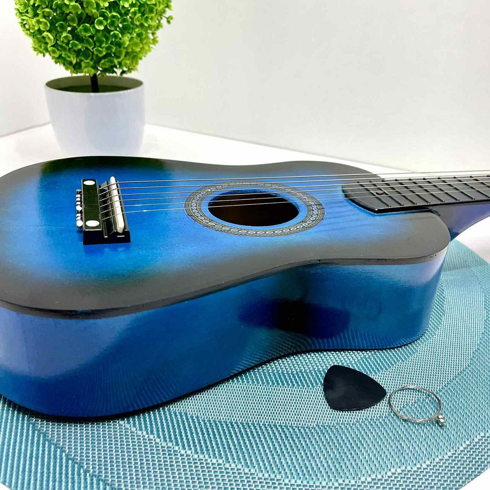 Гітара дерев'яна дитяча 6 струн Синя (M 1369) Чернигов - изображение 6