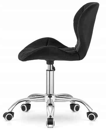 Крісло офісне комп'ютерне Bonro BN-531 велюр робоче для комп'ютера офісу дому Чорний Київ