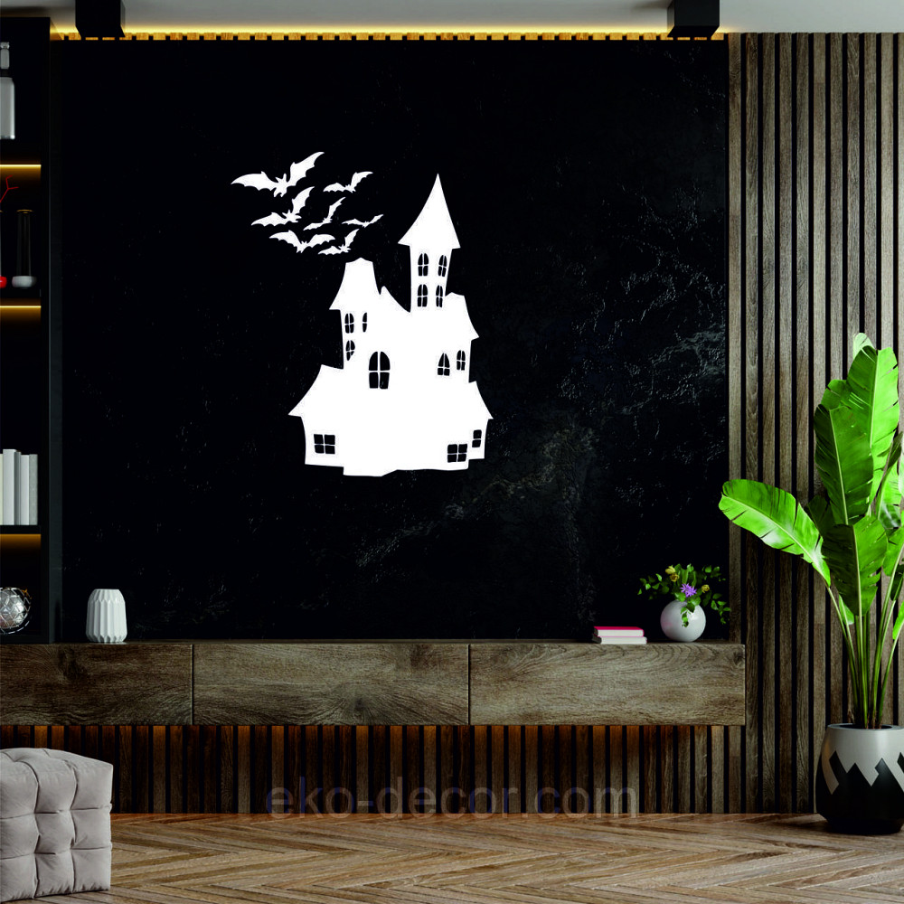 Декоративне настінне Панно «Замок», Декор на стіну 70*53 см, Білий Київ - фото 7