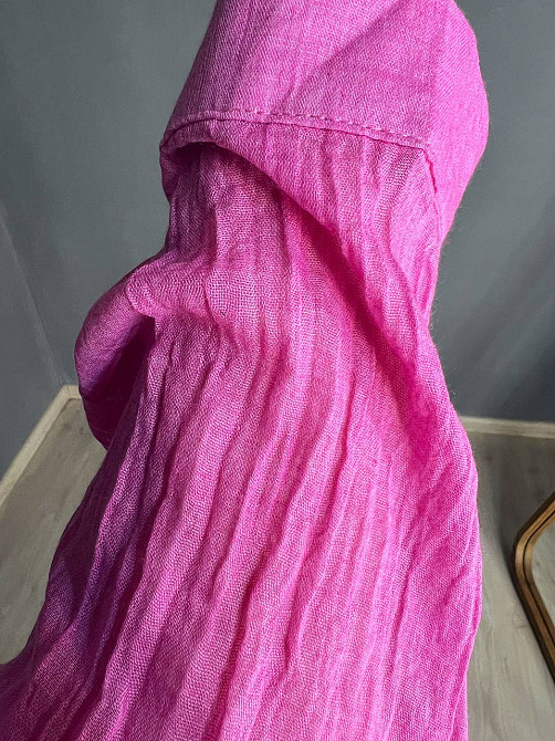 Рубашка женская Xingyue 388 оверсайз хлопок жатка с карманом, розовый, one size Киев - изображение 18