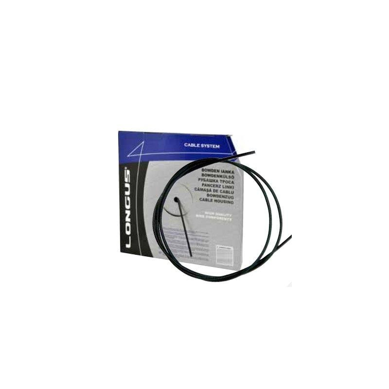 Сорочка трансмісійного троса на велосипед Longus 1 м Чорний Бровари - фото 1