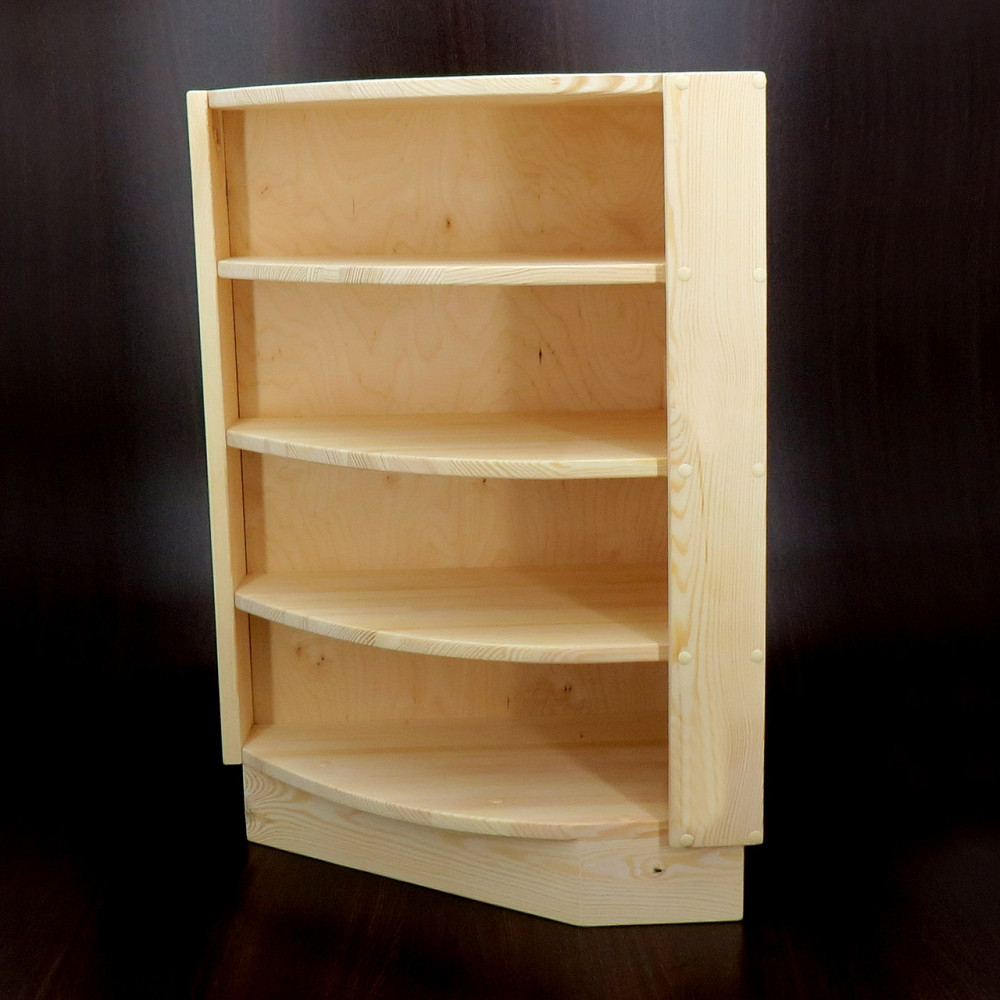 Угловая настенная полка 