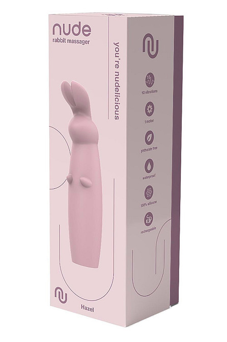 Міні-вібратор у вигляді кролика Dream Toys Nude, рожевий Sex Aura Київ - фото 5